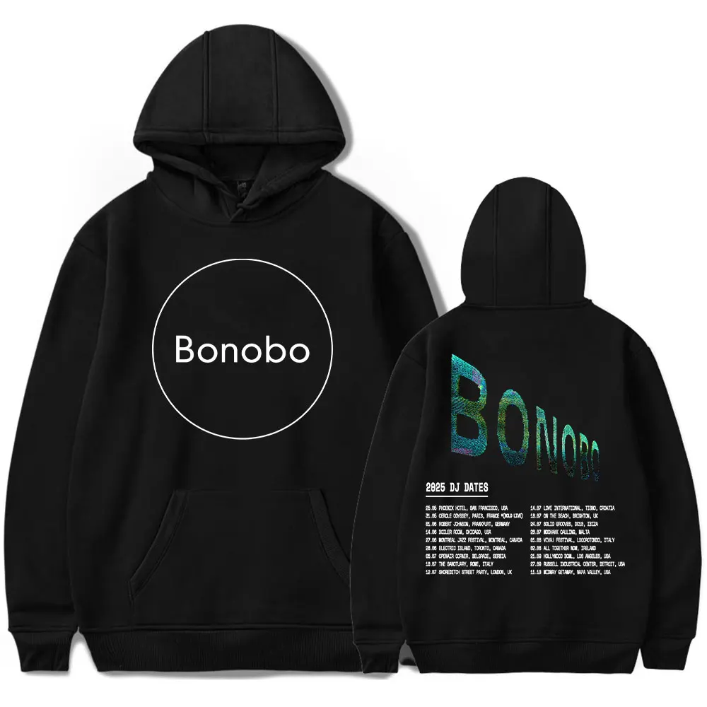 

Bonobo DJ 2025 летние толстовки с капюшоном, толстовки унисекс, модные стильные персонализированные толстовки с длинными рукавами