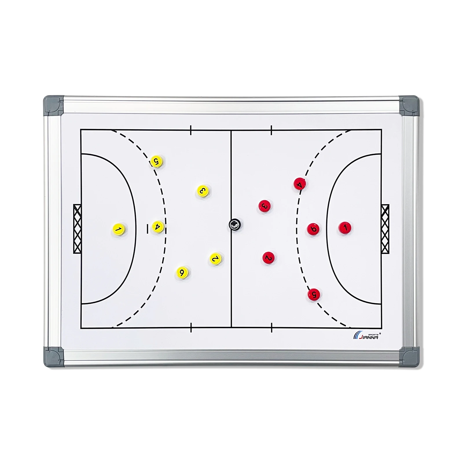 Double Sided PVC Handheld Tennis Coach Board Erasable Writable Tactical Board with Magnetic Markers