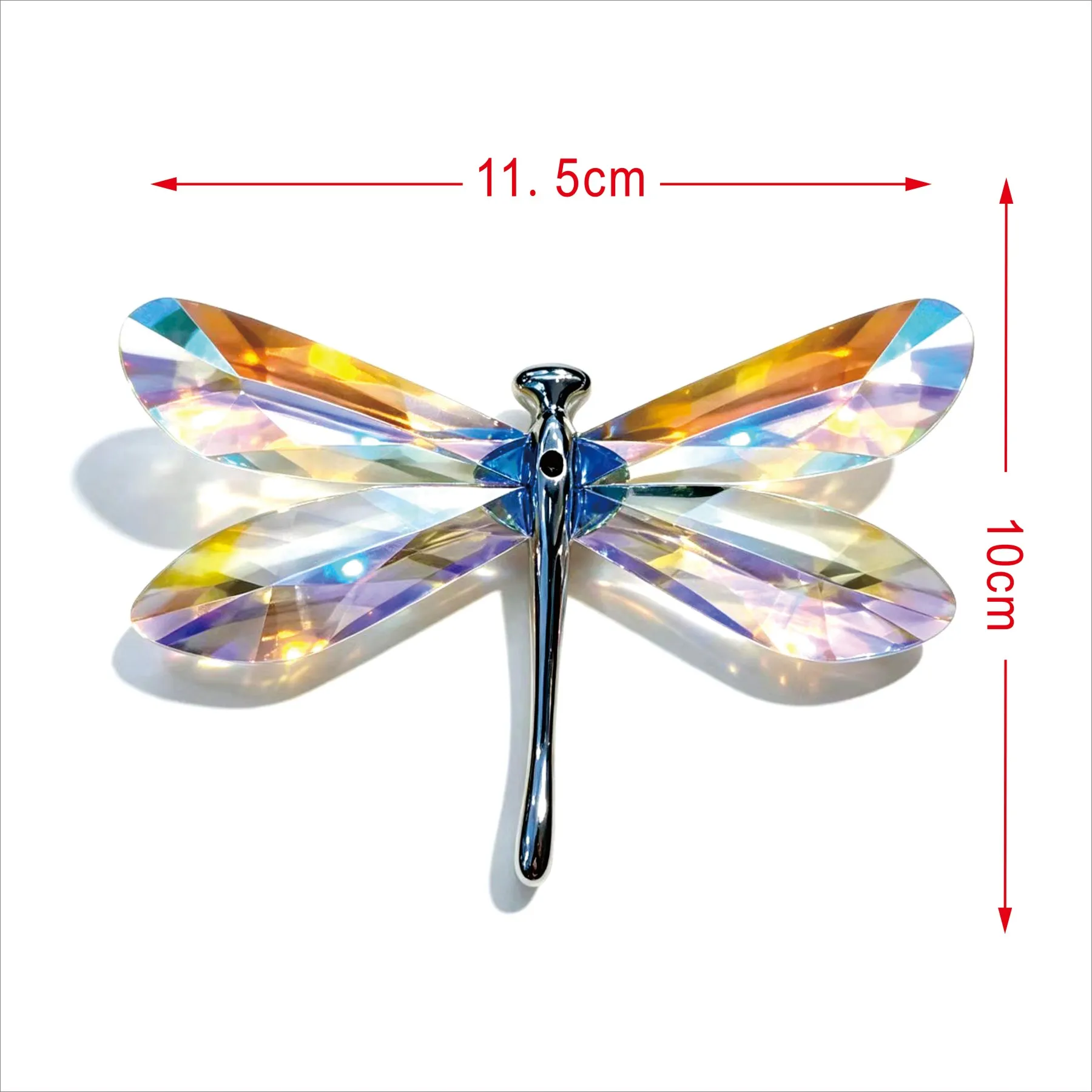 Crystal Butterfly Dragonfly Ornament Set - Glass Insect Decor for Desk Shelf, Home Accent, Birthday Christmas Gift for Women