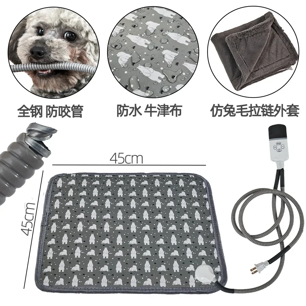 Pet heating pad Europe, America, Japan 110V small electric blanket cat and dog mat waterproof electric heating pad