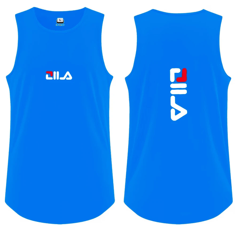 Men's Tank Top Casual Breathable Sleeveless Shirt Outdoor Basketball Sports Vest Fashion Gym T-shirt y2k Man Summer vest for man image 4