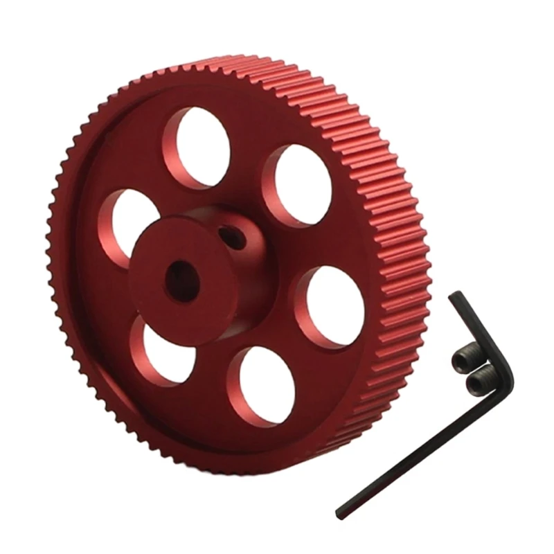 2GT Pulley 80 Teeth 5mm Bore 80T Timing Belt Pulley Synchronous Wheel Aluminum for 2.4 3D Printers Parts Accessories