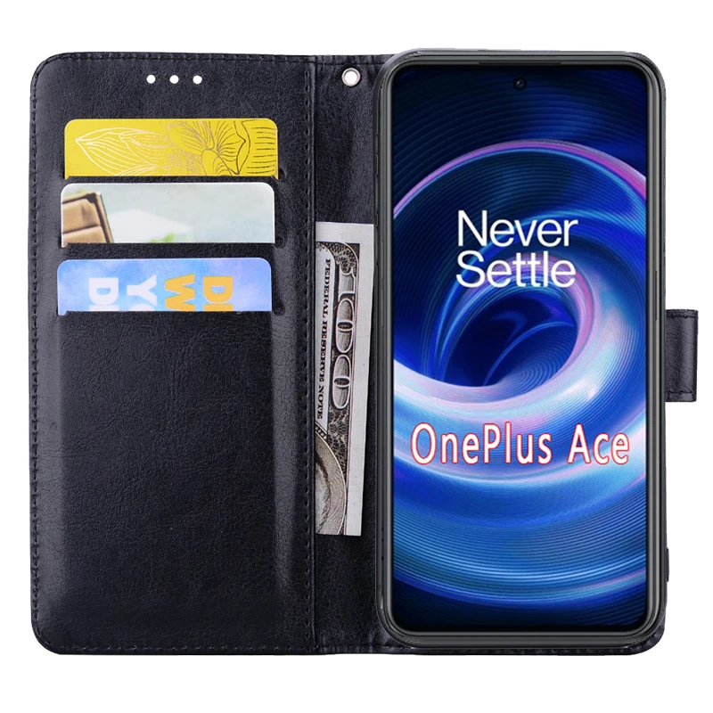 Flip Cover For OnePlus Ace Racing Case Magnetic Card Leather Wallet Stand Phone Hoesje Etui Book For One Plus Ace Pro Case Coque