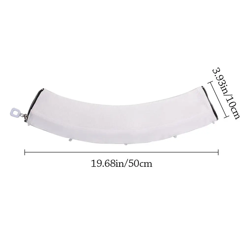 Down Jacket Collar With Zipper Down Jacket Fake Collar Detachable Washable Rib False Collar Anti-dirt Lapel Top Neck Down Jacket