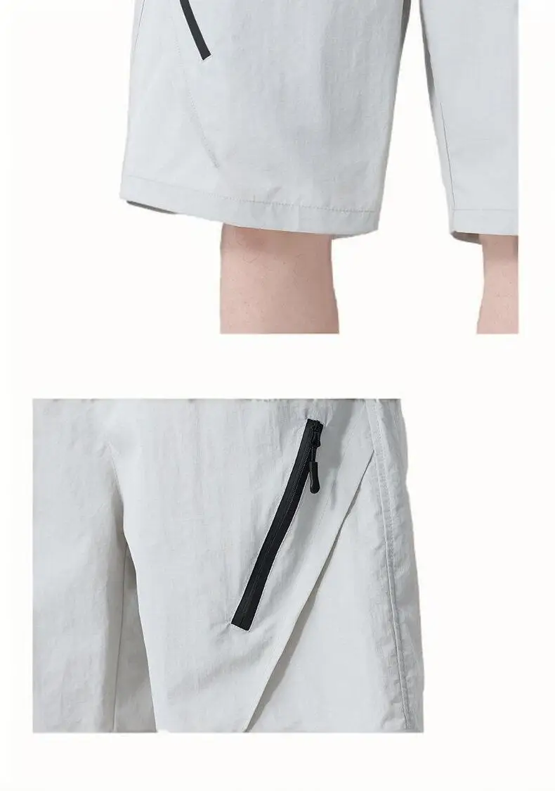 2025 Summer Workwear Shorts Boys Summer Thin Loose Straight Fashion Beach Pants Casual