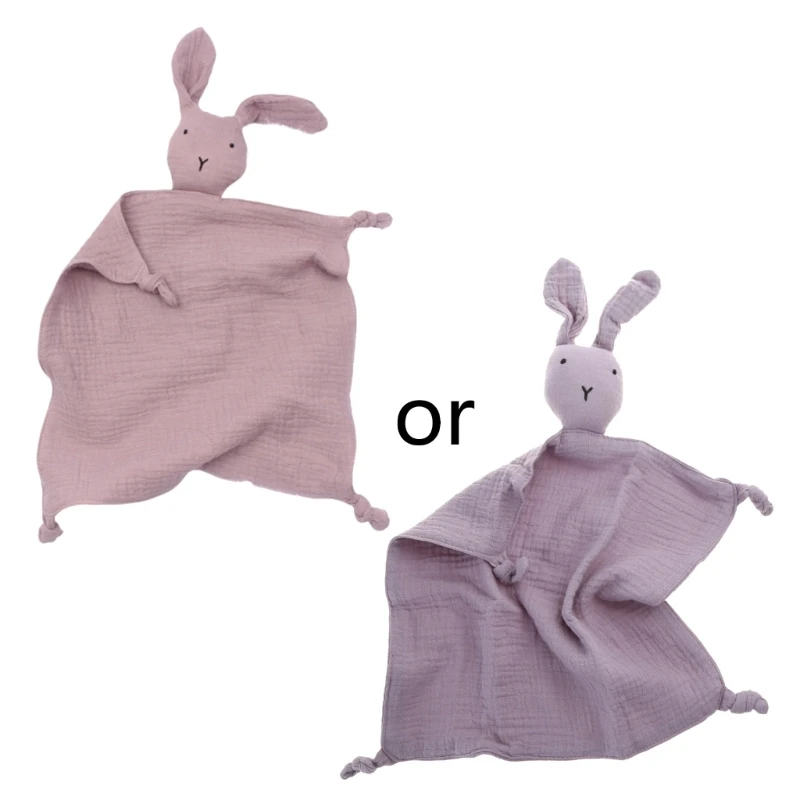 

Baby Soothe Blanket Rabbit for Doll Appease Towel Comfort Sleeping Cuddling Toy Soft Gauze Bibs Teether Burp Cloth