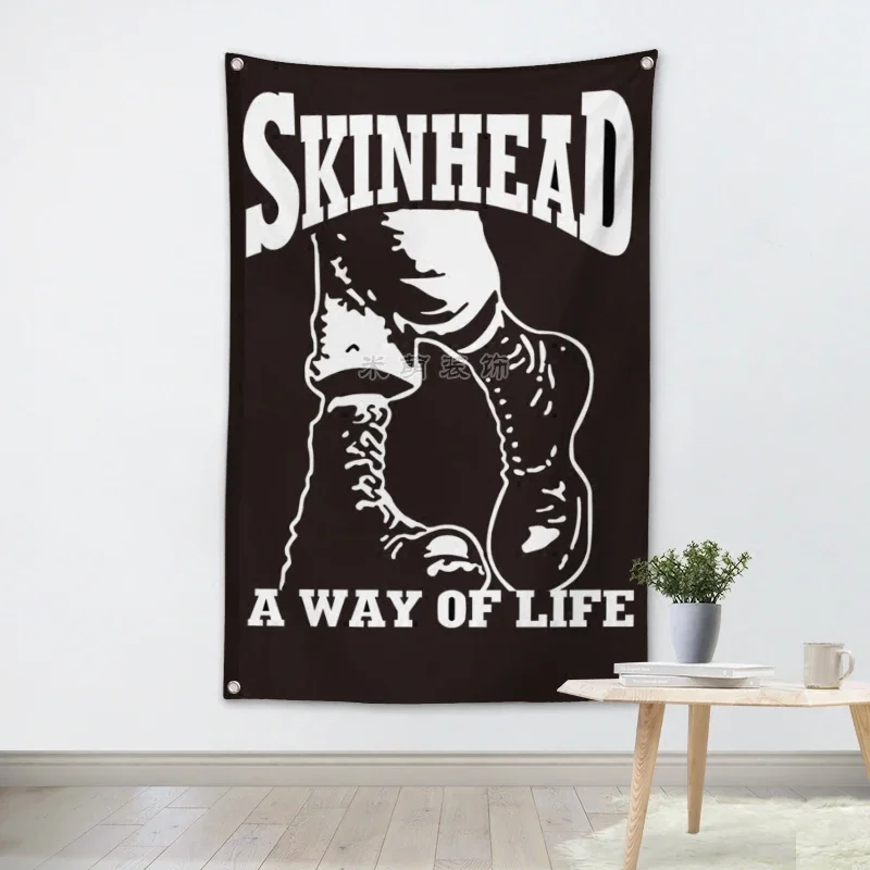 Orchestra Rock Band Hanging Art Waterproof Cloth Polyester Fabric 56X36 inches Flags banner Bar Cafe Hotel Decor