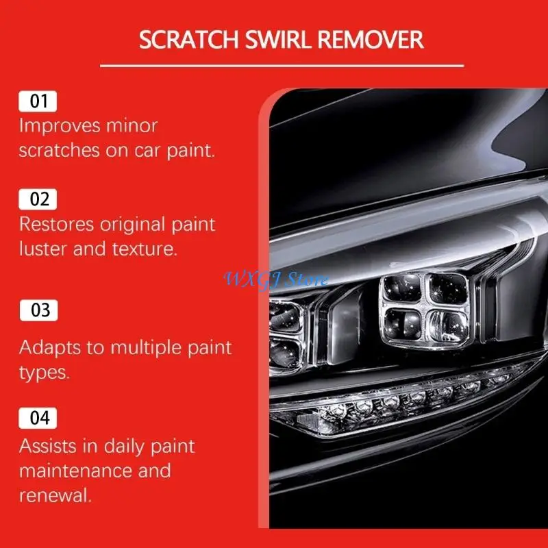 

37JE 100g/3.53oz Car Scratch Remover Car Maintenance Accessories Car Paint Scratch