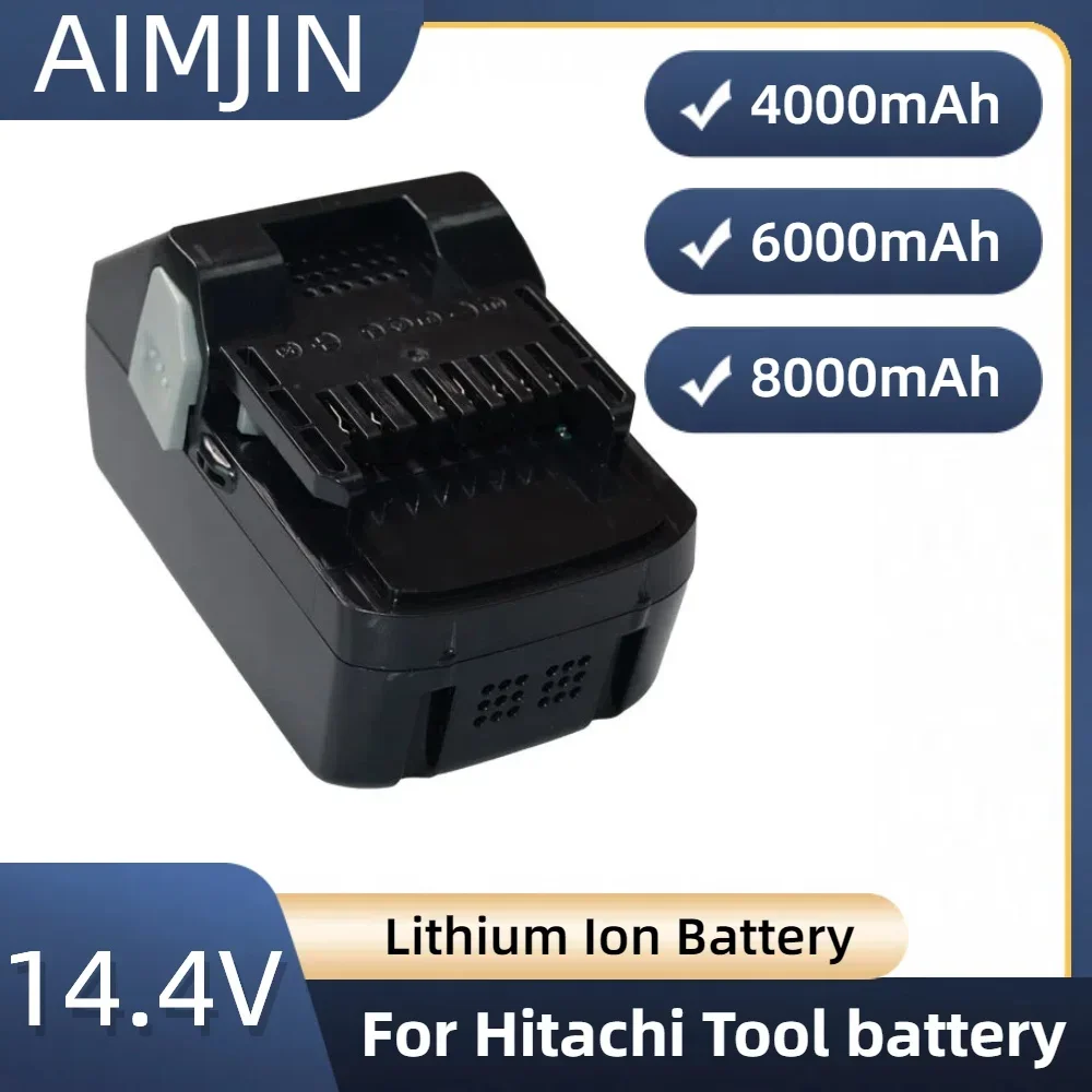 

For Hitachi 14.4V electric tool batteries with a large capacity of 4.0/6.0/8.0Ah, compatible with multiple BSL models