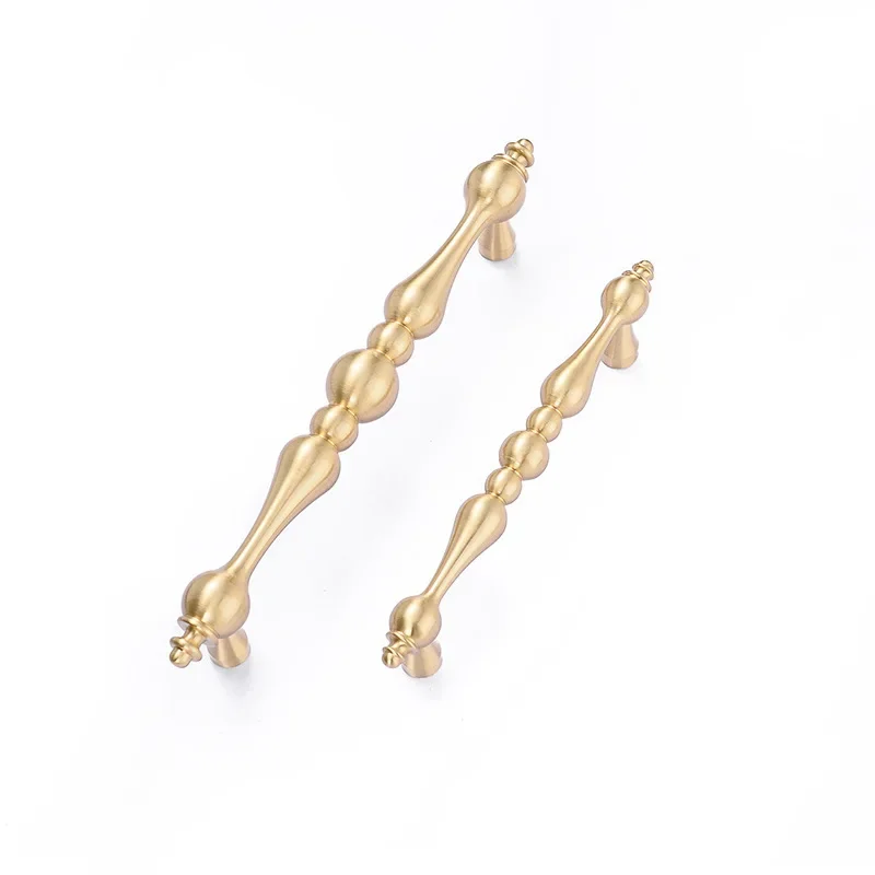New Style Brass Handle Modern Simple Cabinet Door Gold Light Luxury Wardrobe Cabinet Shoe Cabinet Drawer Nordic Brass Handle