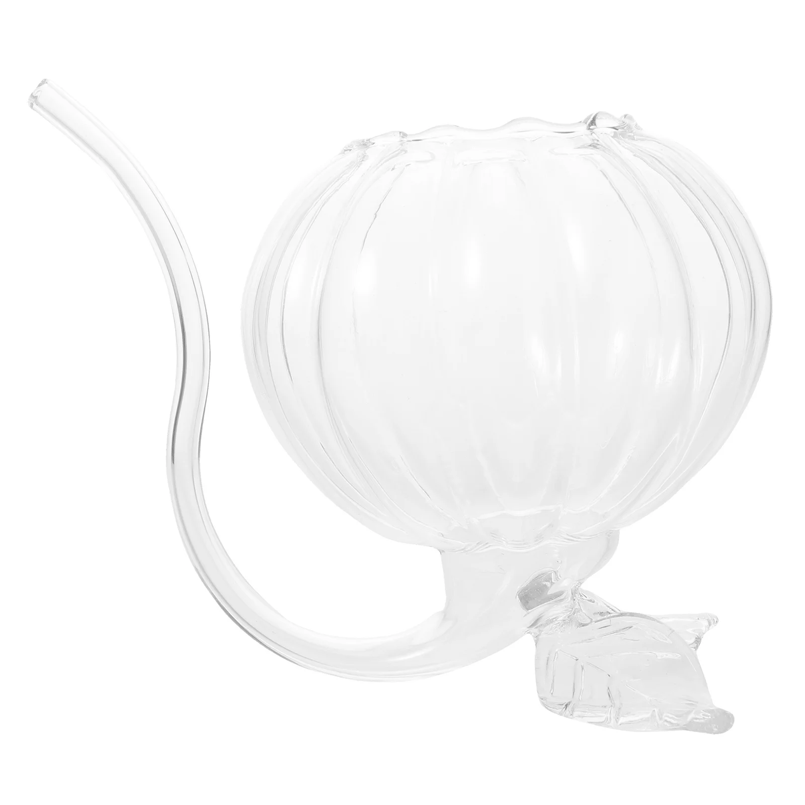 

Vampire Wine Glass Pumpkin Shape Creative Hollow Handle Stable Leaf Base Halloween Party Cocktail Glass with Tube Juice
