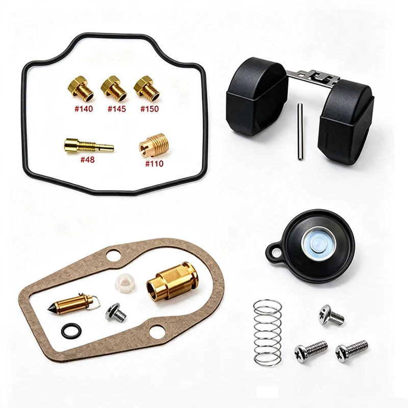 Motorcycle For Yamaha TT 600 4LW 4GV 1993-1996 Carburetor Repair Kit TT600 TT600E TT600S Float Diaphragm Set Carb Rebuild Parts