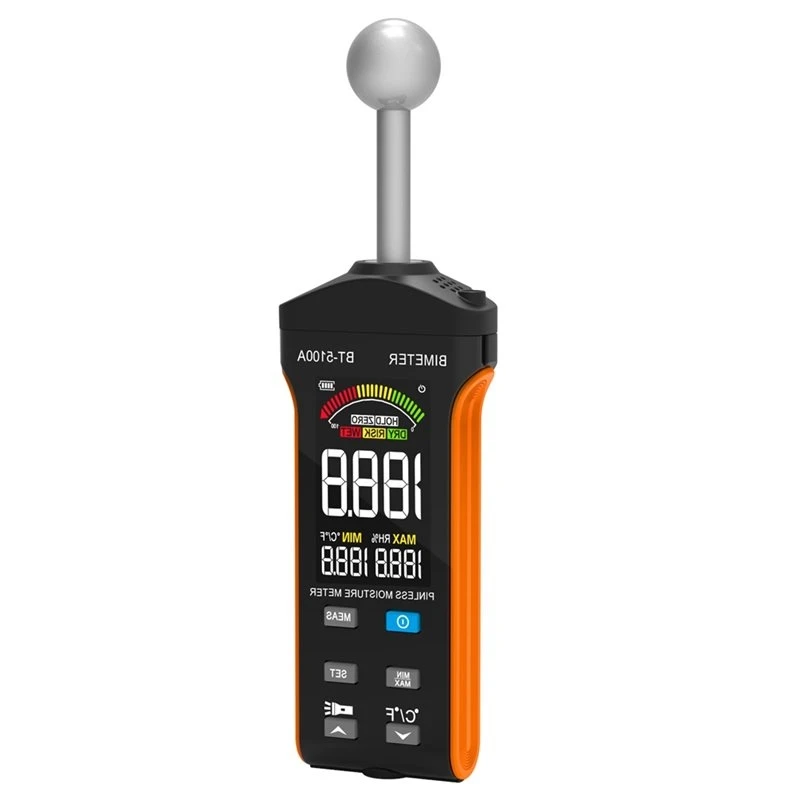 ABMI-Pinless Moisture Meter With Upgraded TFT Color Screen,