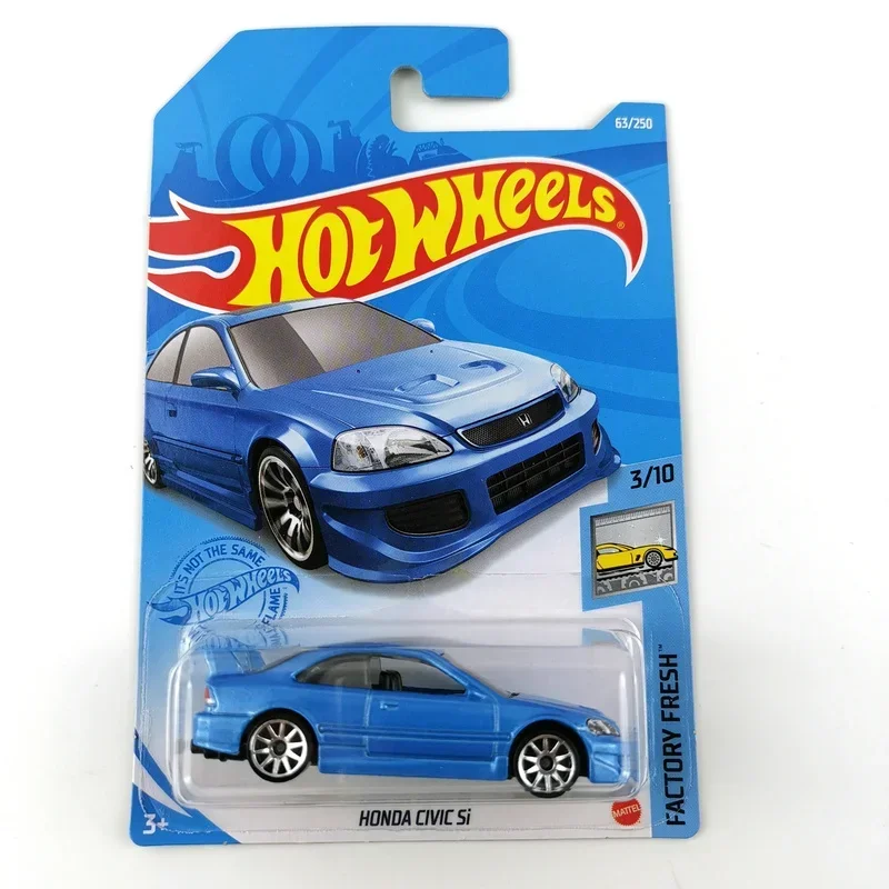 Hot Wheels-Honda Civic Si Diecast Veículo Liga para Crianças, Coleção Original, Presente Kids, 1:64