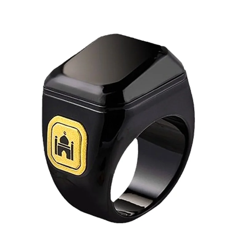 1 PCS Smart Bluetooth Ring Convenient Bluetooth Finger Counter Time Reminder Counter Black-N33R