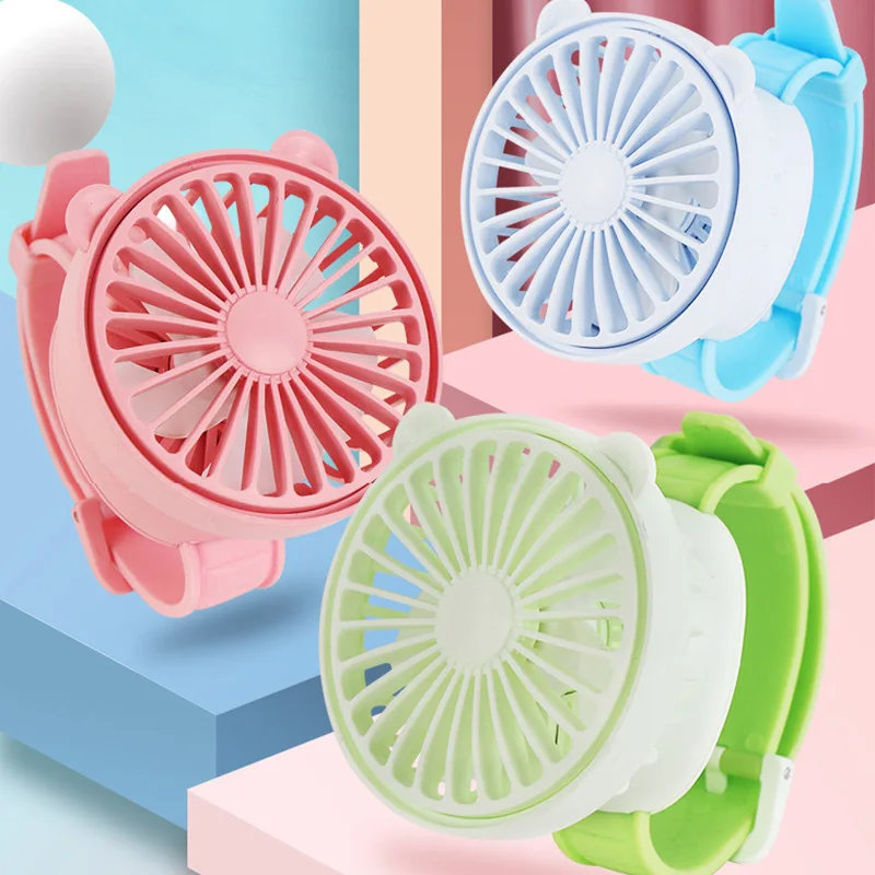 Watch small fan Mini cute portable wrist electric fan small student rechargeable creative Bracelet fan