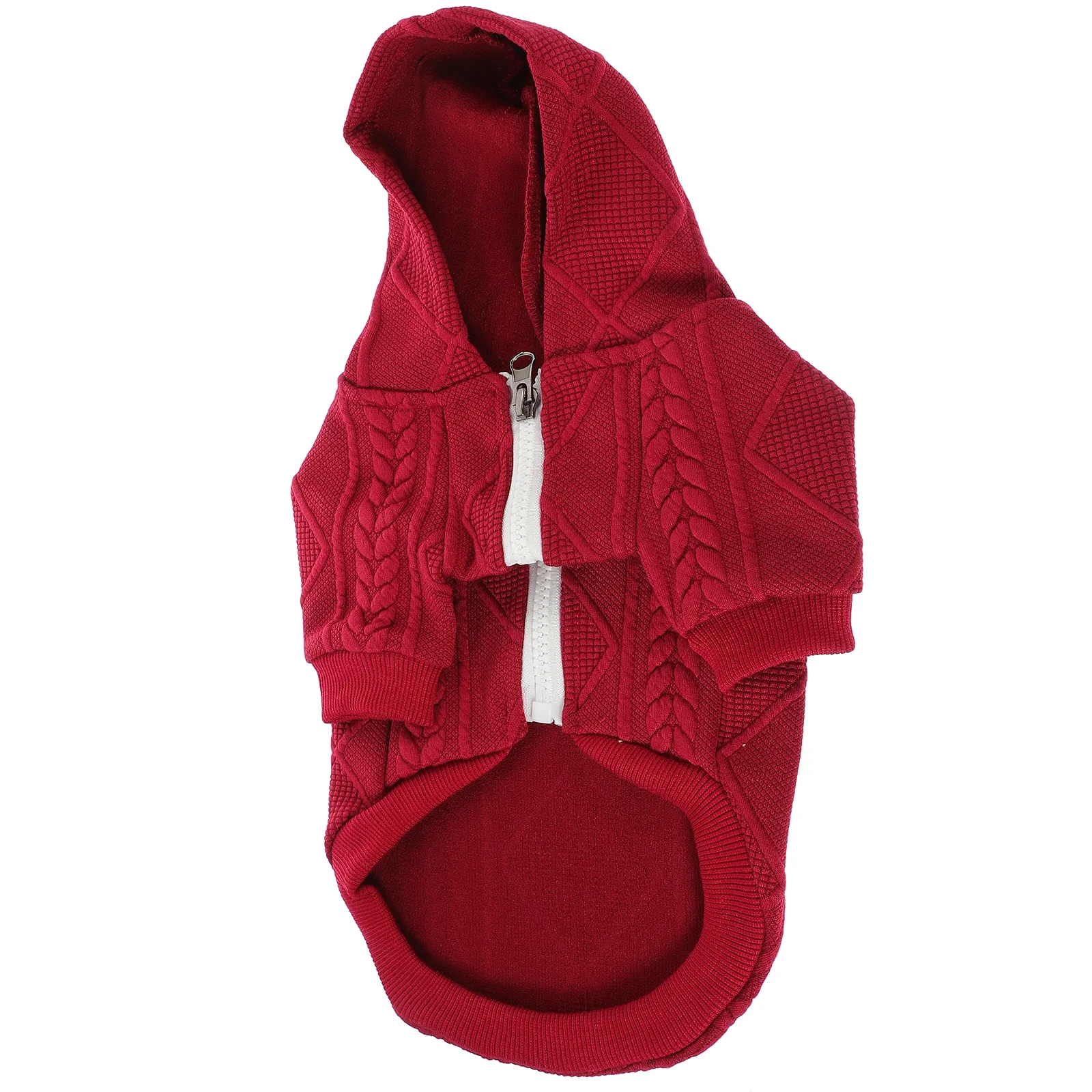 

Dog Clothes Warm Hooded Sweater Soft Durable Cozy Winter Garment Fashionable Pet Supplies Outfits Knitted Dog Clothes