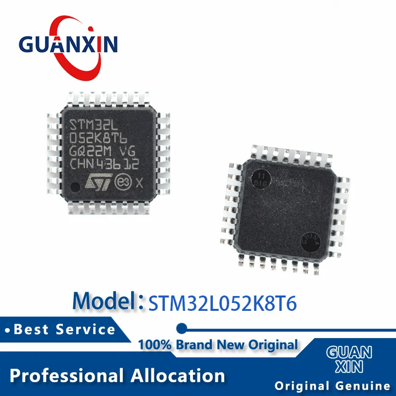 

100% New Marking STM32L052K8T6 STM32L052K8T6TR LQFP-32 STM32L052
