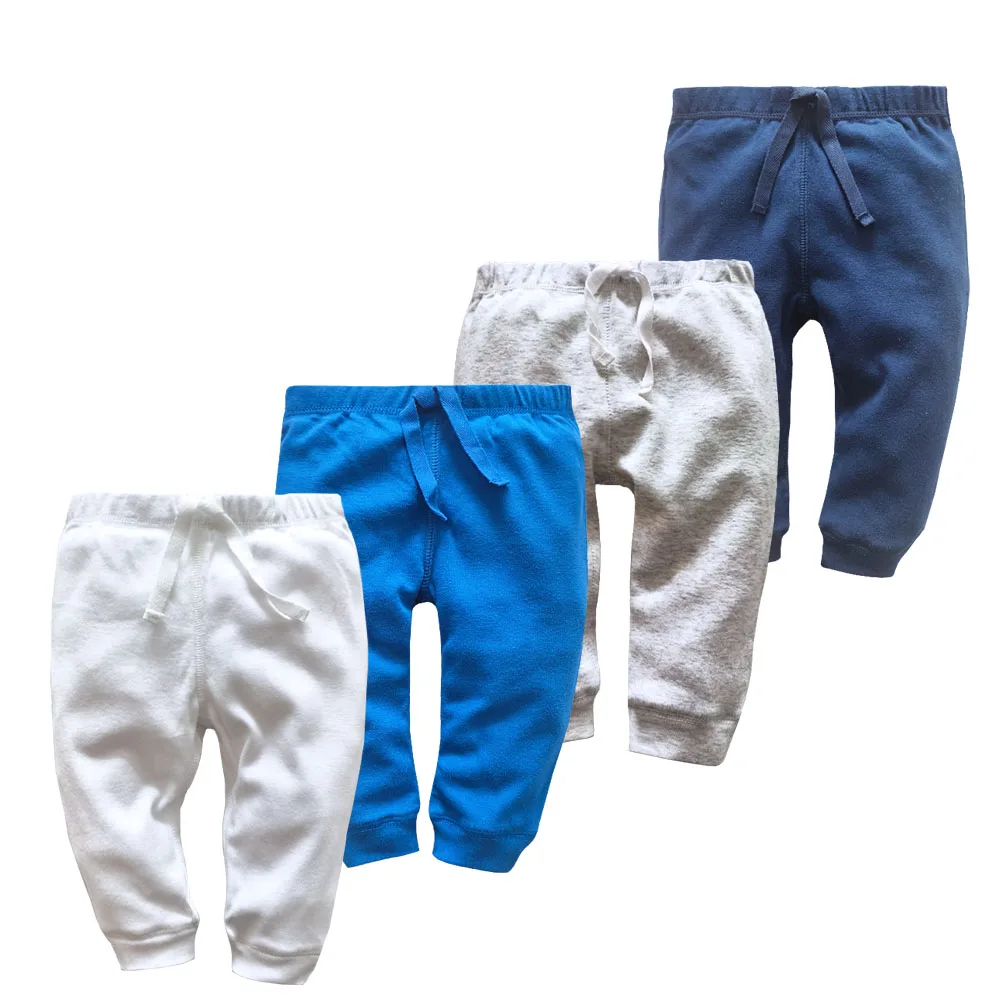 4PCS/LOT Newborn Baby Pants 3-24M Spring Autumn Baby Leggings Cotton Infant Boys Pants Unisex Girls PP Trousers Kids Clothing