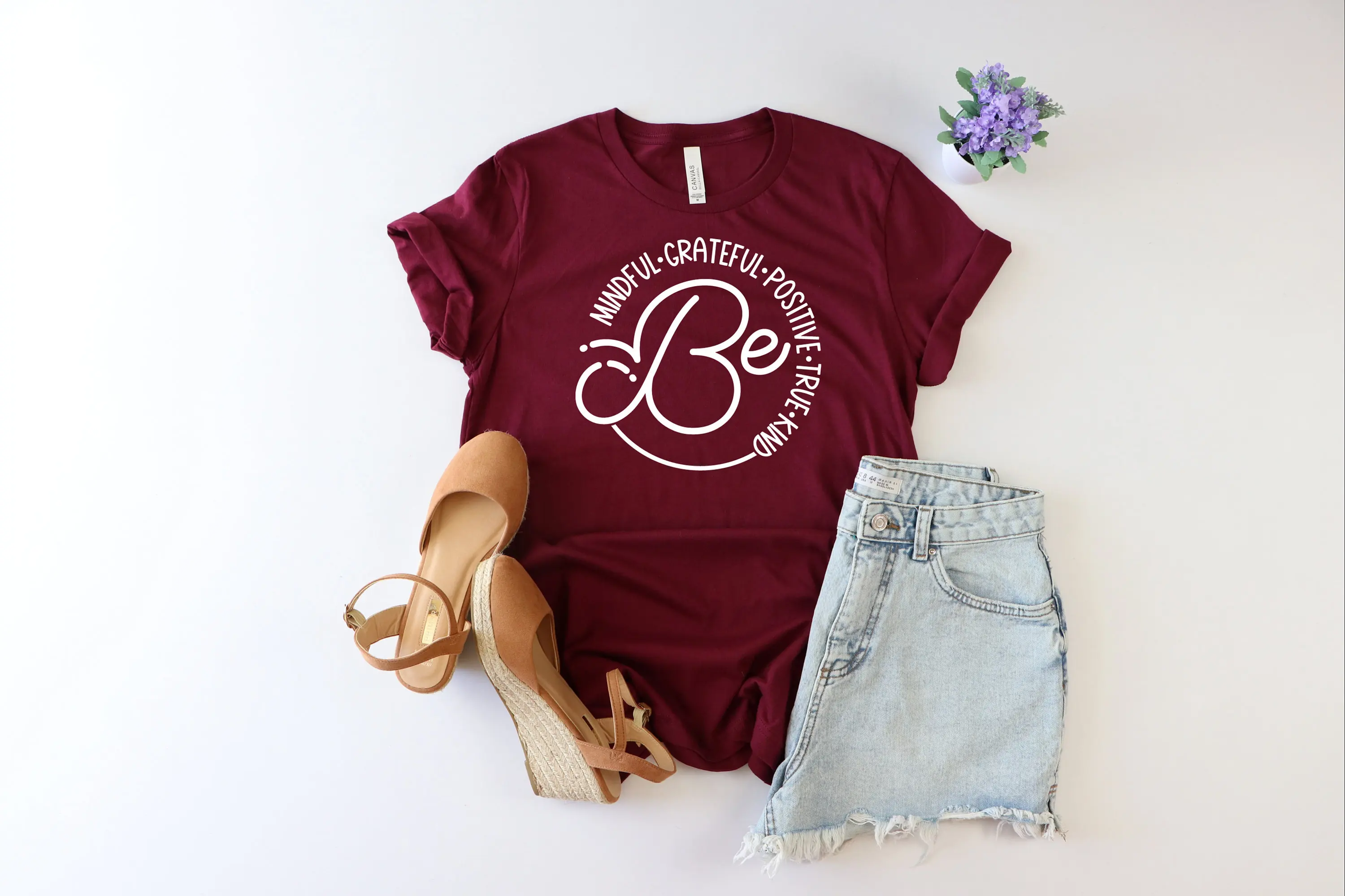 Be mindful grateful positive ture kind shirt Jesus T Christian Faith Religious Church Disciple Grace