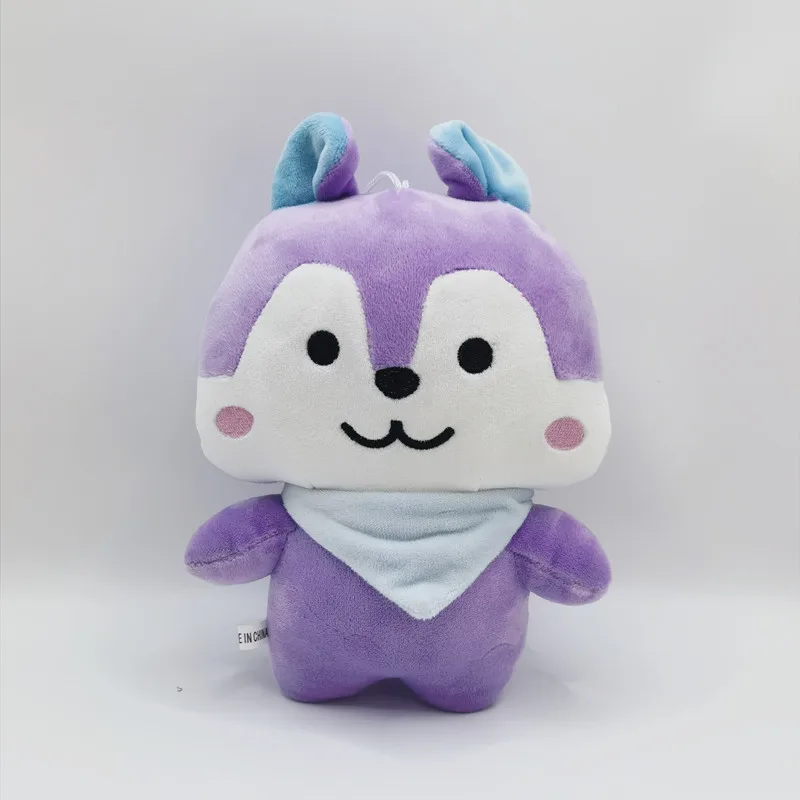 25CM Anime MANG Plush Toys Cartoon Purple Squirrel Animals Doll Kawaii Kpop Plushie Pillow Cushion Birthday Gift - view 2