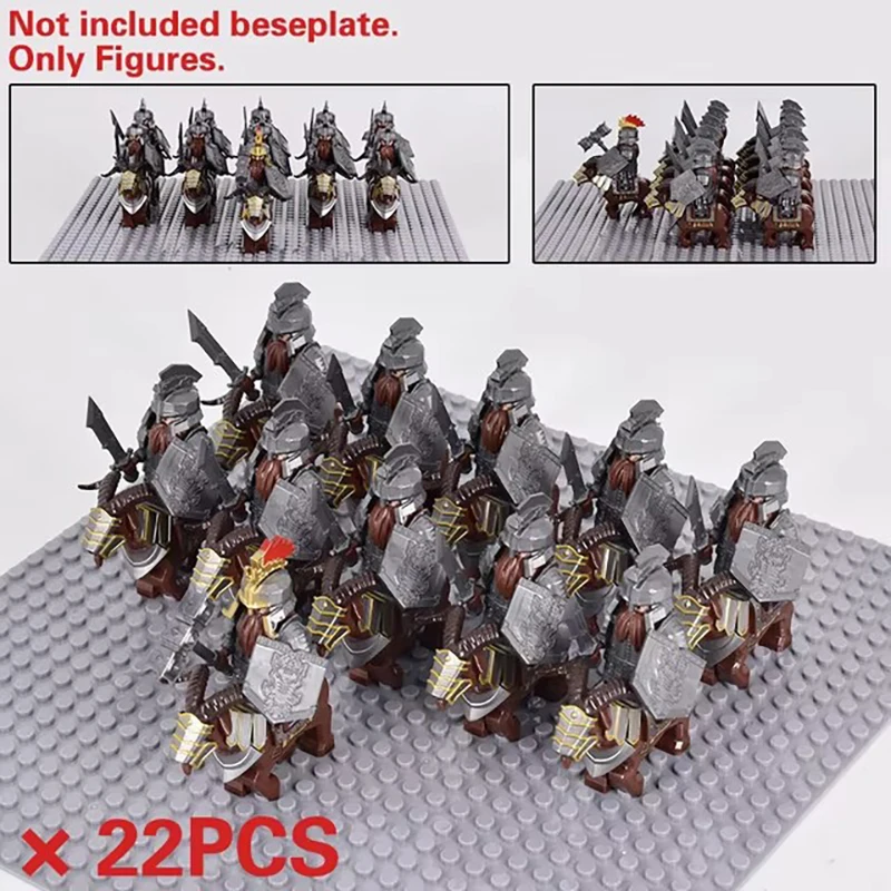 Mini Middeleeuwen Lord Ringen Middeleeuwse Dwerg Everzwijn Geit Chariot Leger Figuren Bouwstenen Bakstenen Kinderen Speelgoed Kerstcadeau