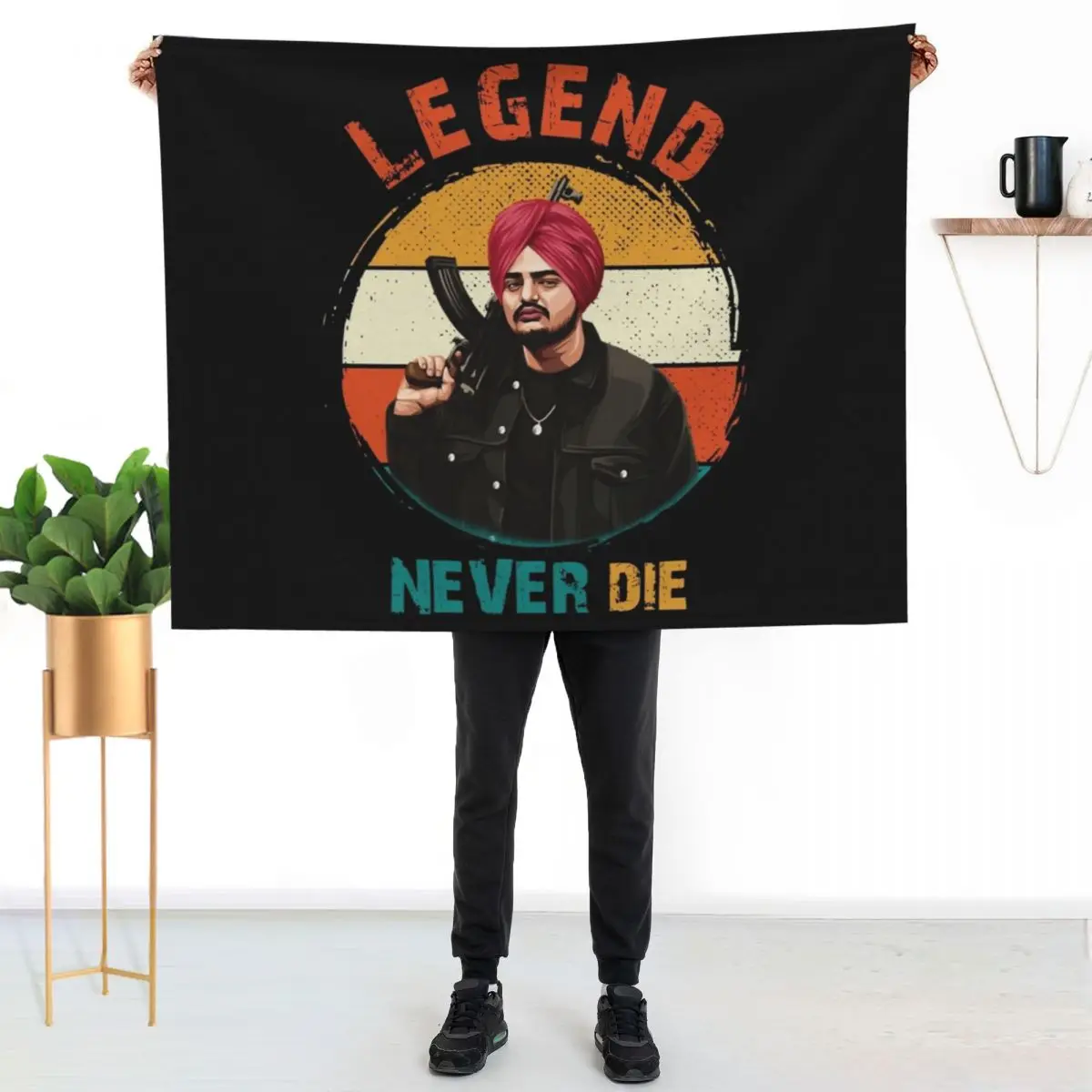 Legend Sidhu Moose Wala Throw Blanket for babies Hairy decorative Softest Flannel bed plaid Blankets