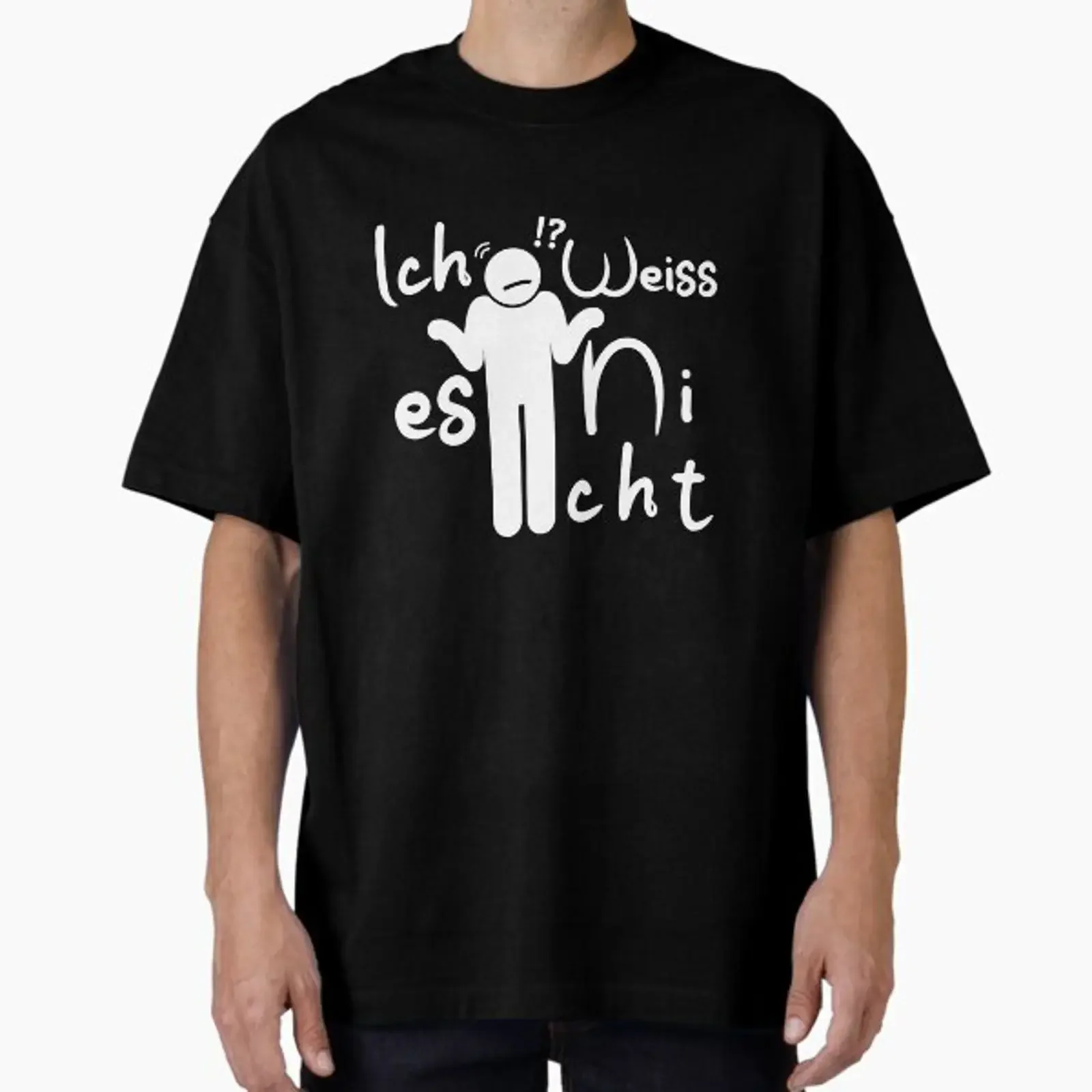 Ich Weiss es Nicht German Teacher I Don't Know Essential designed and sold by amchtakkosa1 vintage Washed Unisex Breathable