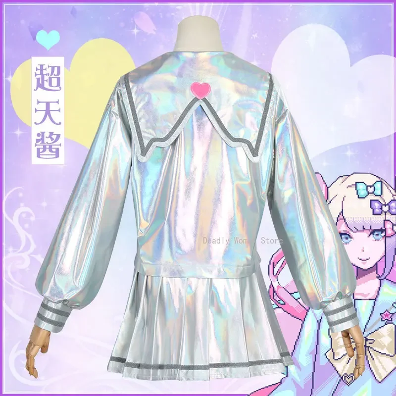 Costumi Cosplay Gioco NEEDY GIRL OVERDOSE KAngel Scarpe Cosplay Lolita Ragazze Bellissimo Laser JK Vestito Alla Marinara Uniforme Scolastica