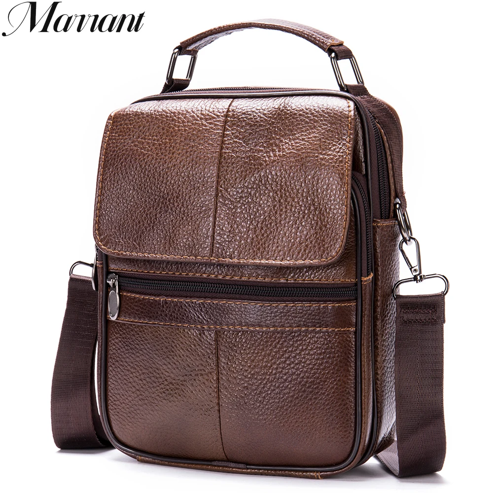 Retro Men\'s Bag Genuine Leather Man Bags For Man Messenger Crossbody Shoulder Bag Husband Men Shoulder Strap Handbag   6037