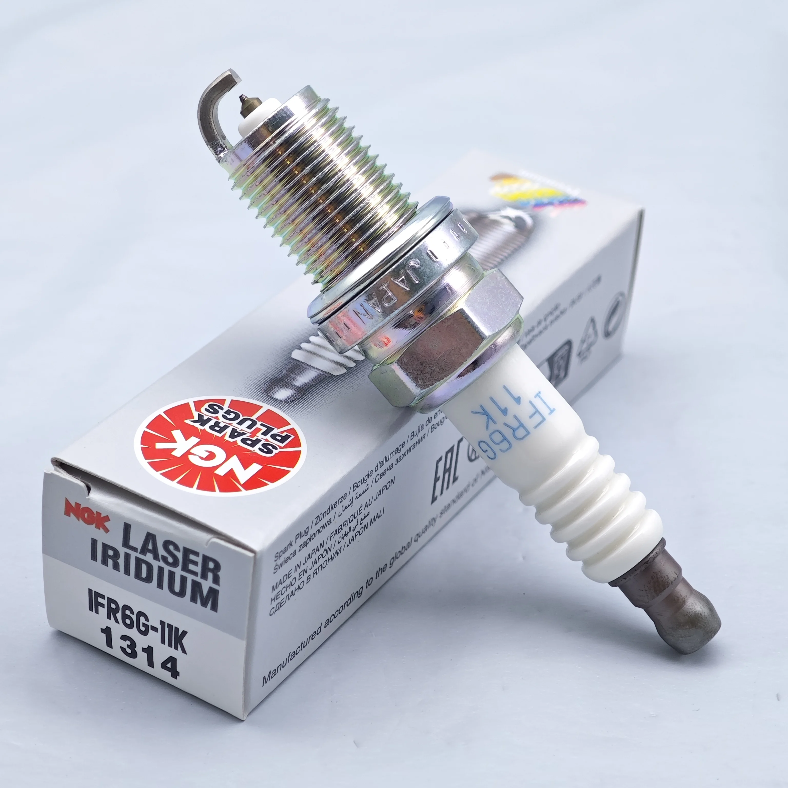 1pcs NGK Laser Iridium Spark Plug IFR6G11K 1314 Suitable for HONDA NC700 2013- NC750X 2015- X-ADV 2017- OEM 12290-RSH-003 etc