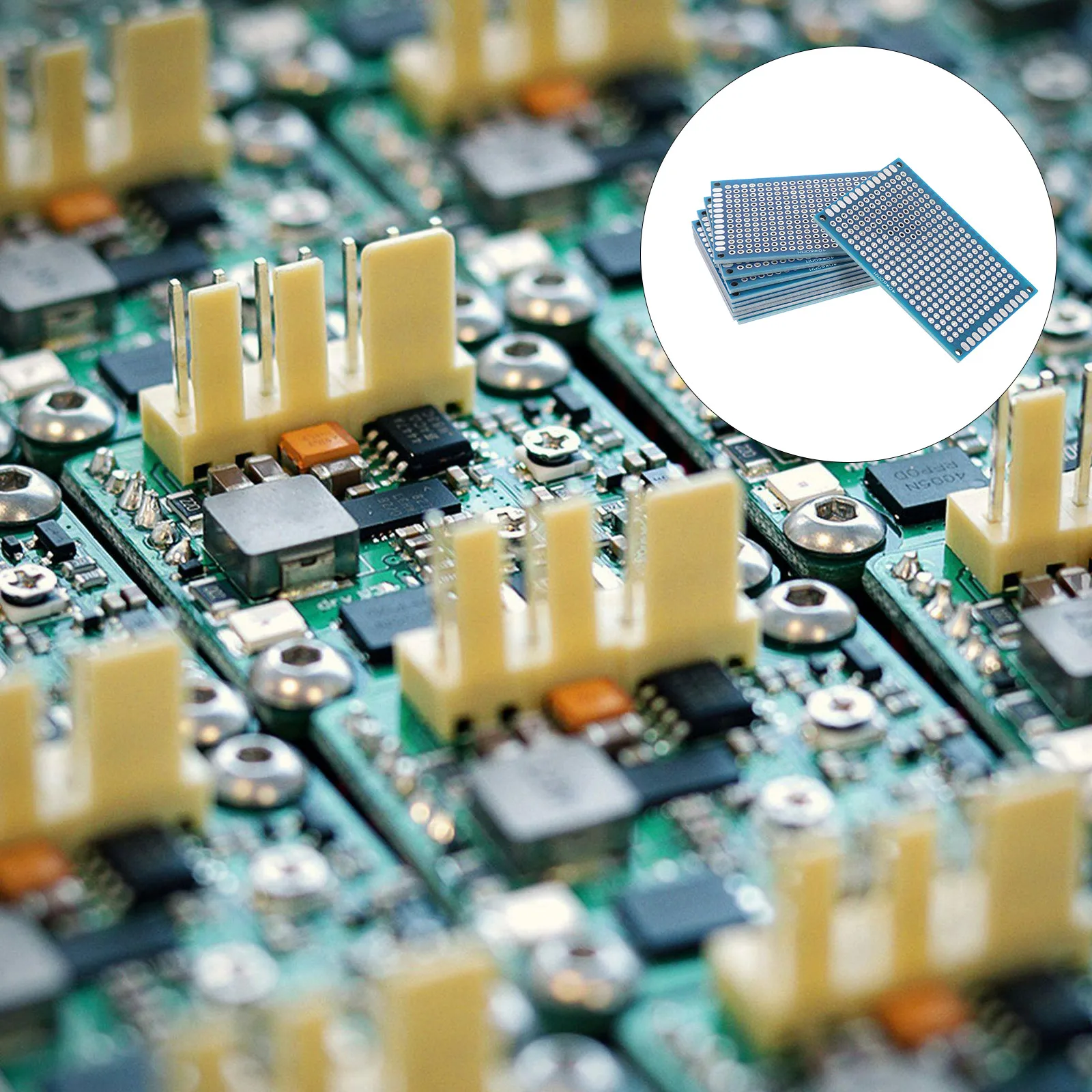 

10 Pcs Double-sided Tin Spraying Experimental Board Blank Circuit for Soldering Fluorescence Boards Cardboard Kit Pcb