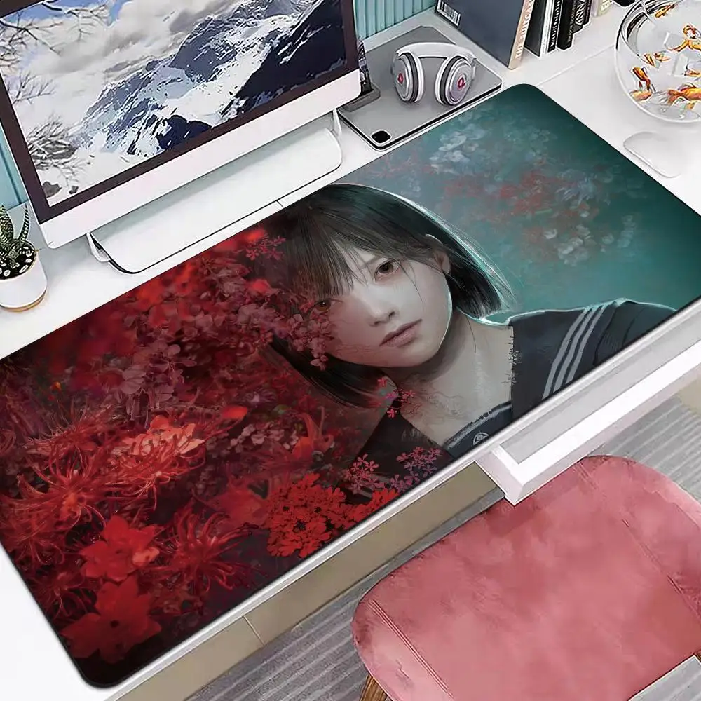 Silent Hill Series Mouse Pad Multiple Sizes Large Square Computer Office Game Table Mats Rubber Anti-slip Mousepads