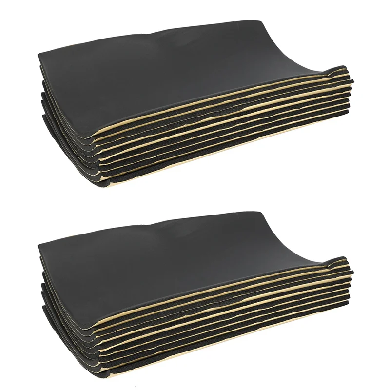 

18Pcs Car Sound Deadening Mat, Butyl Automotive Sound Deadener, Audio Noise Insulation And Dampening