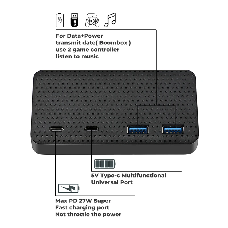 Divisor de extensión USB para coche Tesla Model 3 Y, estación de acoplamiento de carga tipo C, caja de reposabrazos central, accesorios Model 3