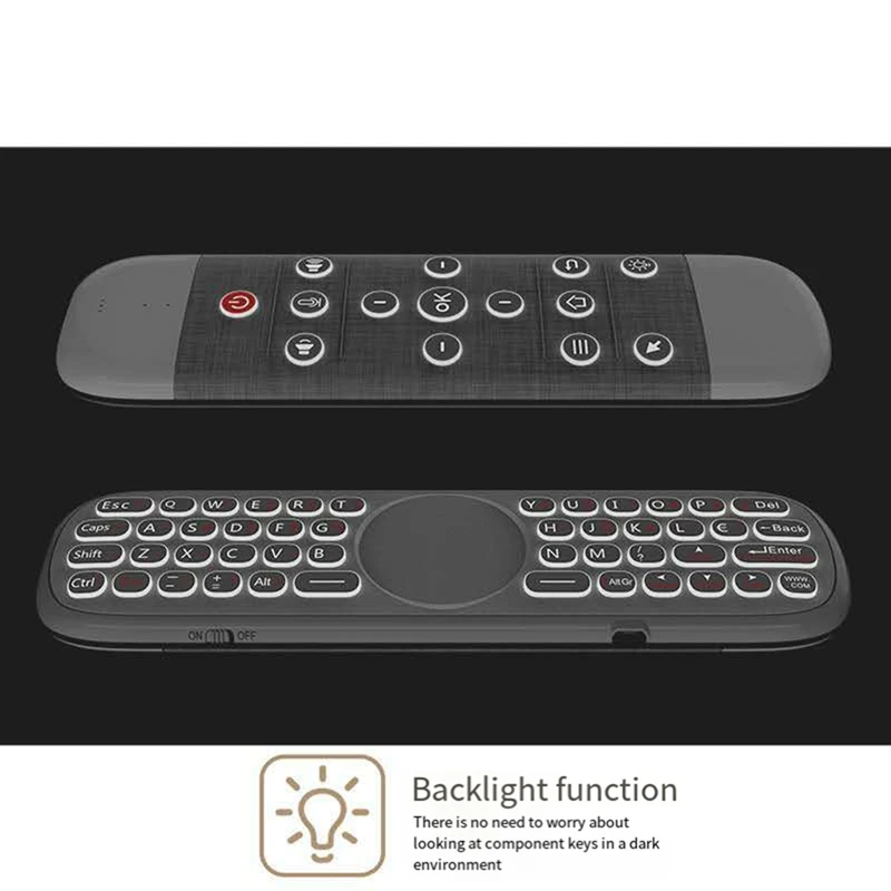 Q40 Voice Remote Control 2.4G Wireless Keyboard Air Mouse IR Learning Micro-Type Gyro Backlit