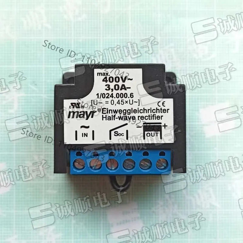 for 1/024.000.6 Einweggleichrichter Half-wave rectifier max.400V