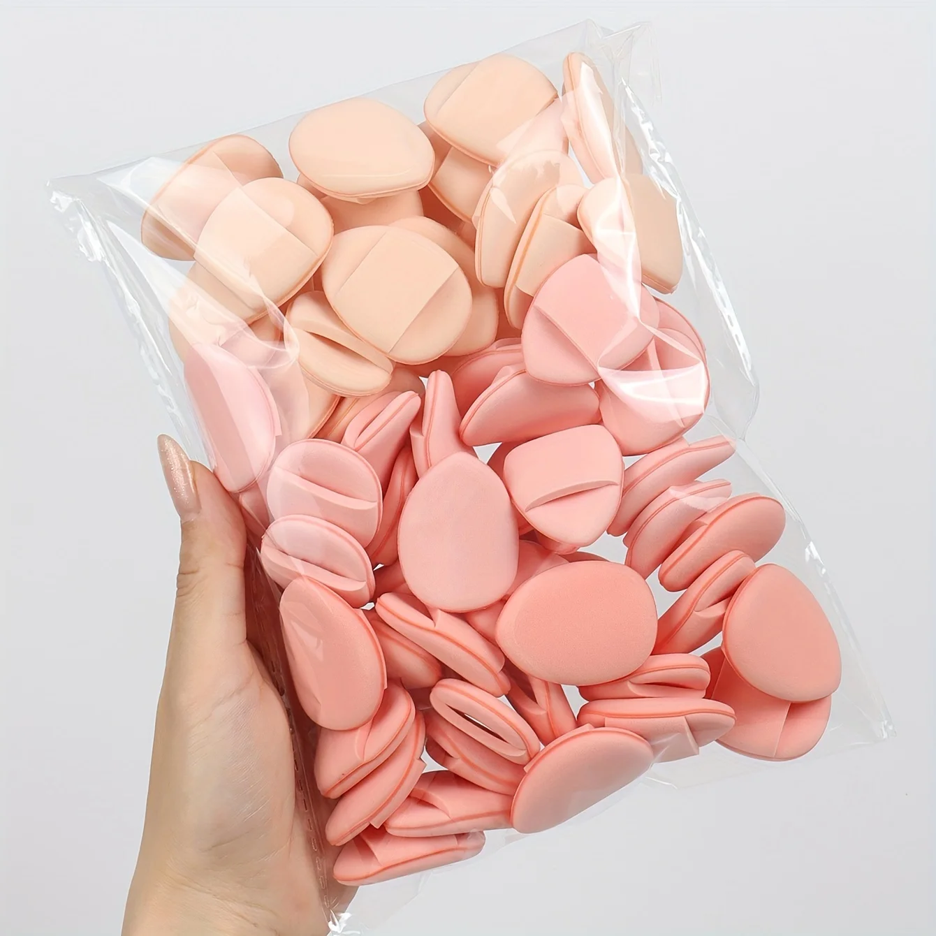 Fingerförmiges Luftkissen. Enthält Luftkissen-Puderquaste, Latexfreien Mischschwamm und Make-up-Puff, für Flüssig-Foundation