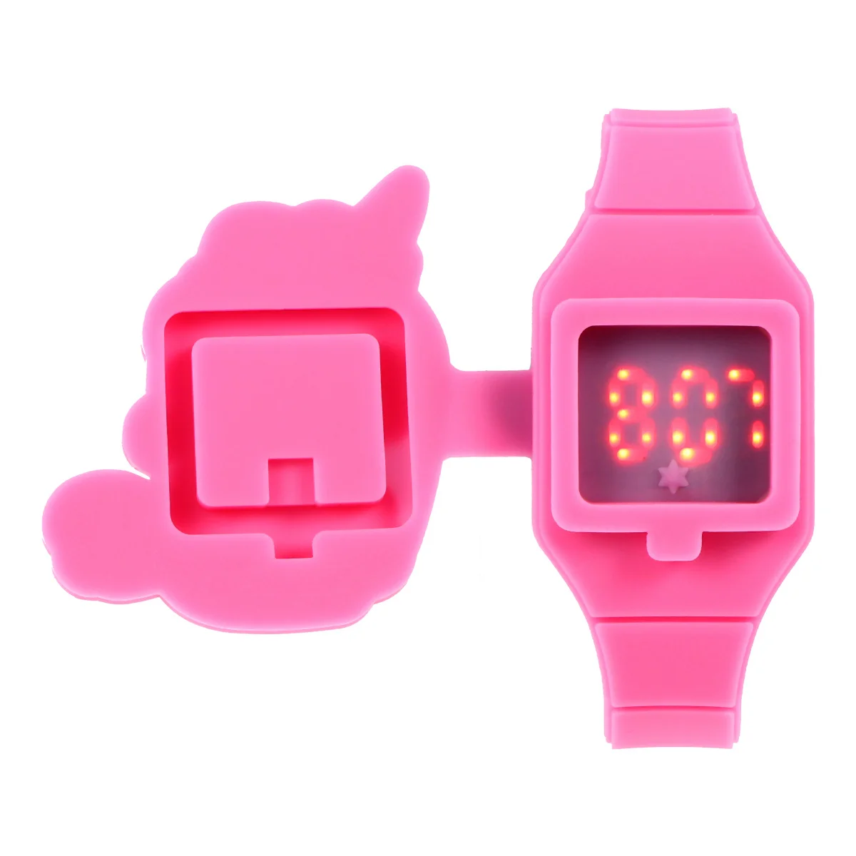 

Children Watch Unicorn Clamshell Digital LED Touch Screen Cartoon Kids Gift Watch for Girls Boys Birthday Baby Shower