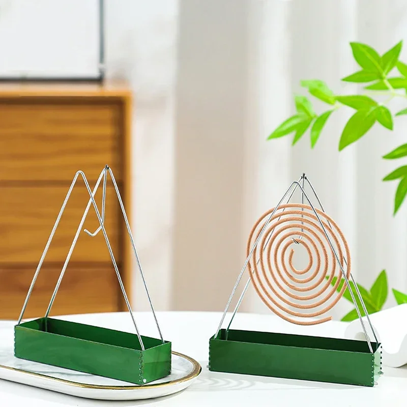 Iron Mosquito Coil Holder Triangle Mosquito Repellent Courtyard Stove Family Holder Repellent Incense Stand Incense Mosquit