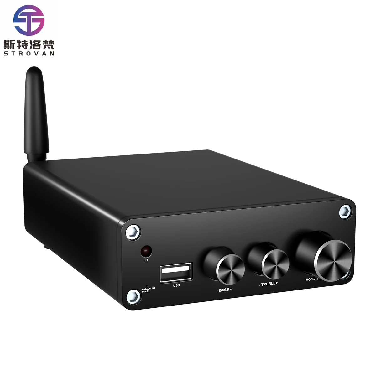 

2*50W Digital Audio HIFI Power AMP 2.1CH USB U-disK TF Music Player 5.3 100W Subwoofer Sound Power Amplifier