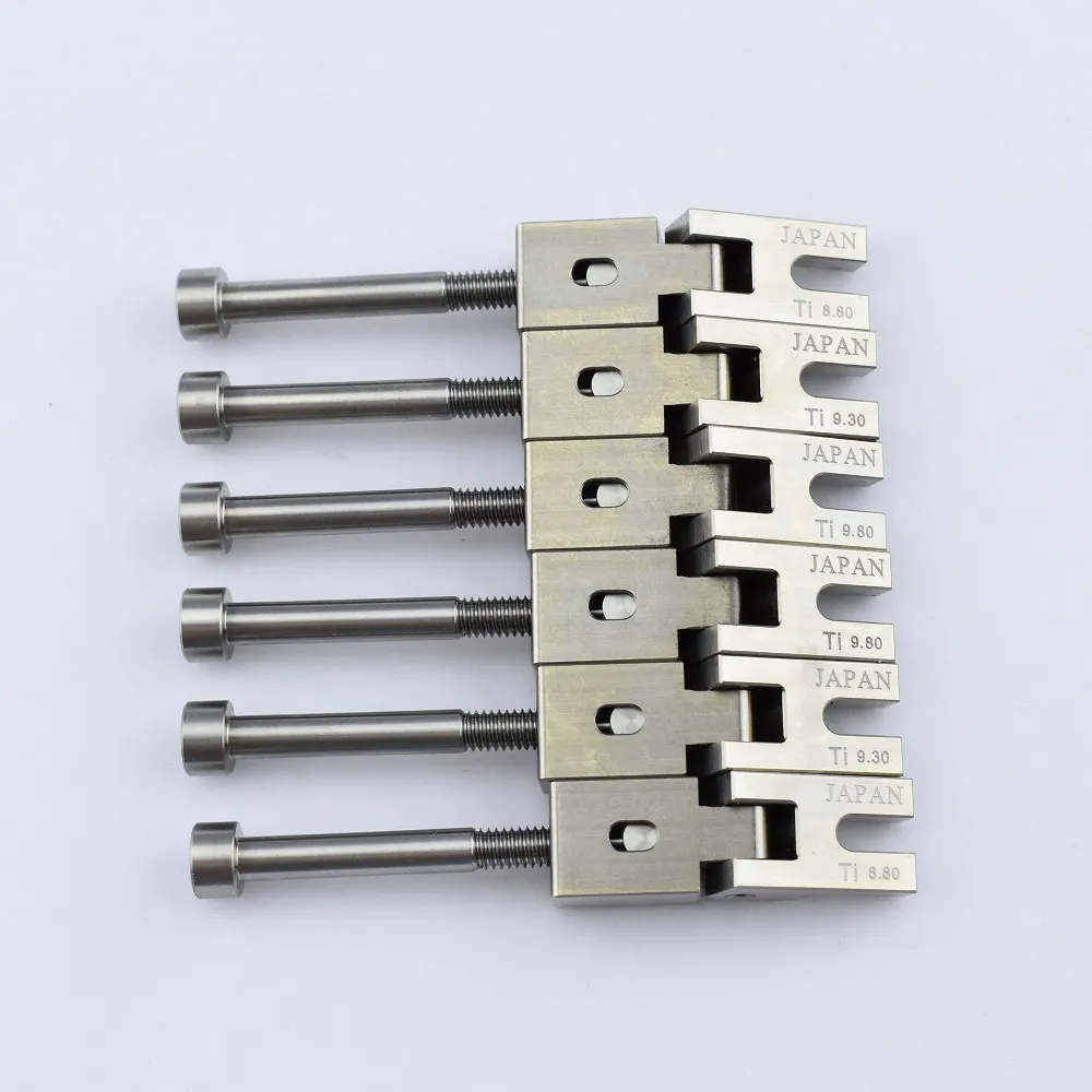 【Made in Japan】Titanium Alloy Guitar Bridge Saddle For FR Tremolo System Bridge