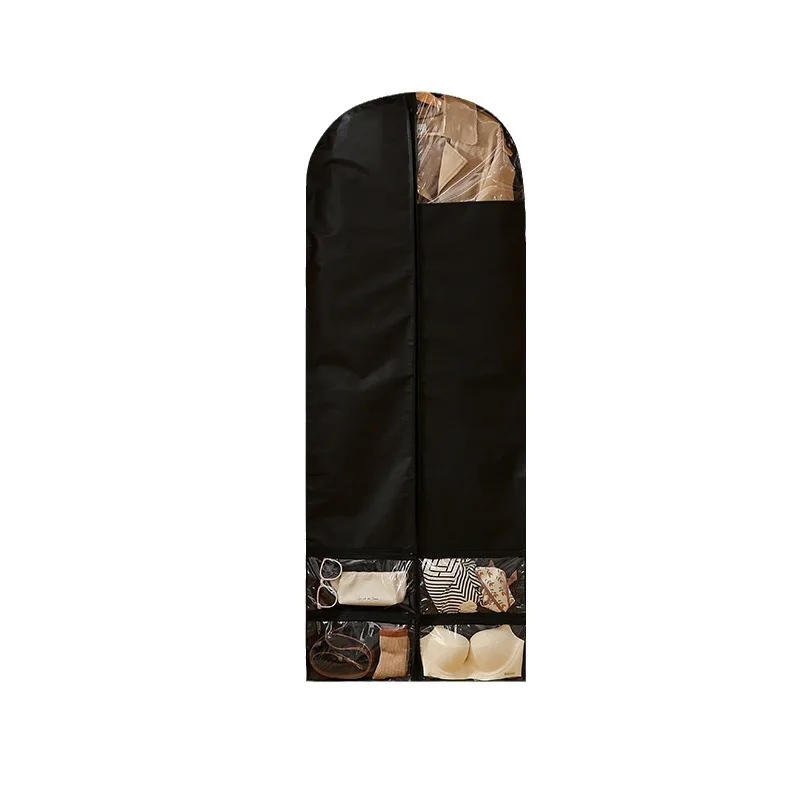 New Large Capacity Wardrobe Dust Cover Reusable Wardrobe Organizer Hanging Storage Bag Garment Protector Underwear Socks Storage