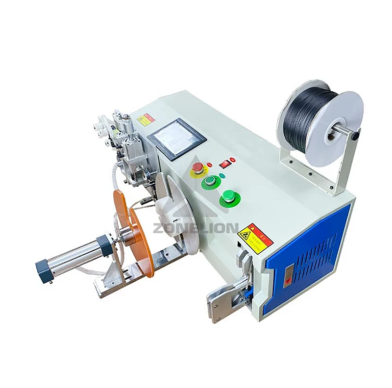 EW-20S-1 Wire Rope Spooling Coiling Reel Winding Machine With Measurement Cut Wind And Tie 18 - 45mm 50 - 200mm