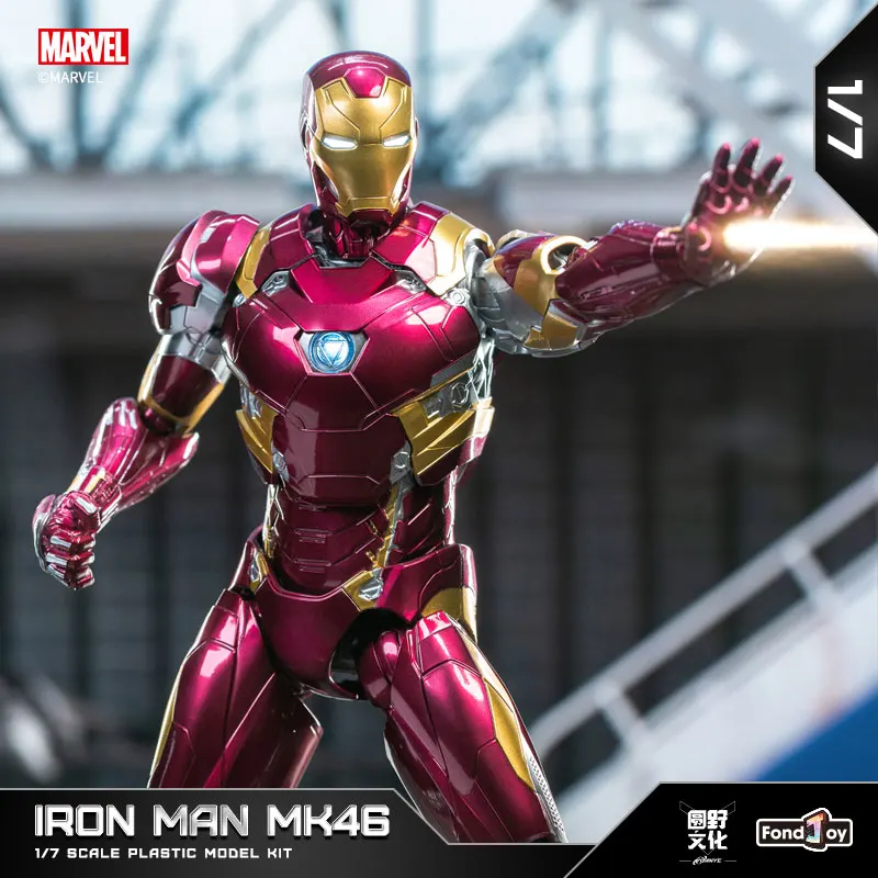 

Genuine Fondjoy Mk42/43/46 Iron Man Figures Marvel Assembled Doll Model Toy Desktop Ornament Boy Christmas Gift