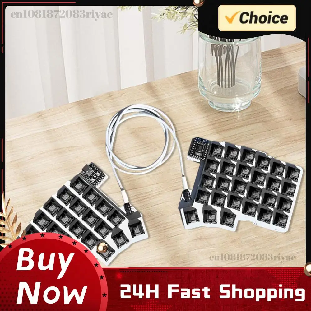 

Раздельная проводная эргономичная клавиатура с возможностью горячей замены, игровая клавиатура для левой и правой руки, настраиваемые аксессуары для ПК-геймеров