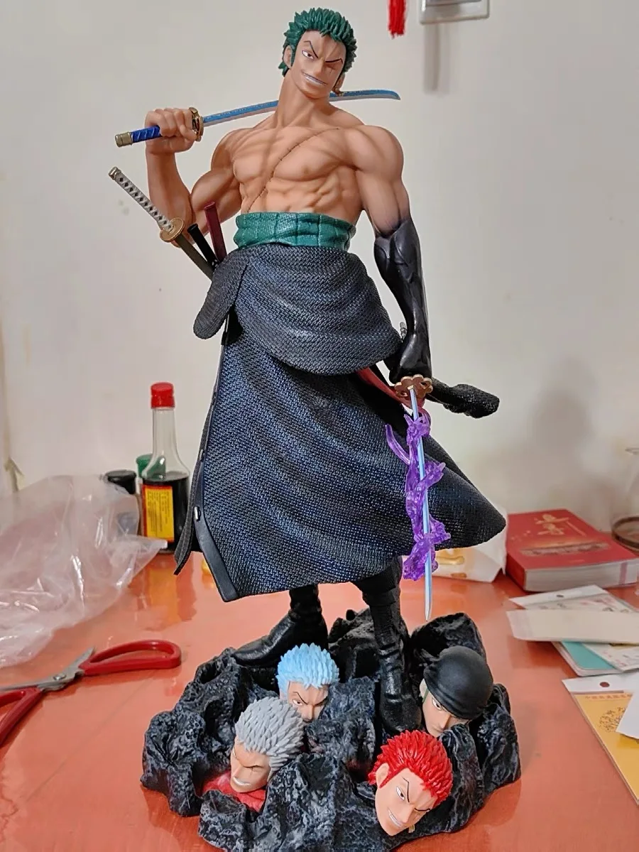 

Экшн-фигурка Аниме One Piece 50 см Gk Fantasy Sauron со сменной головкой Sauron Roronoa Zoro Манга Аниме статуя игрушки для детей