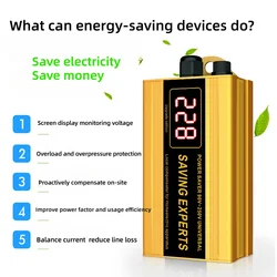 Intelligent Energy-Saving Device Electricity Power Saver for Household and Business Flame Retardant Low Consumption EU/US Plug