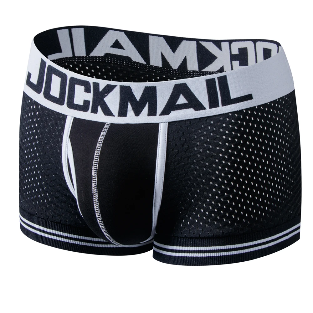 JOCKMAIL Herren-Unterhose, Boxershorts, Mesh-Nylon, Herren-Boxershorts, atmungsaktive Unterwäsche, Herrenhöschen, Boxershorts, schnell trocknend, für Sport und Fitness