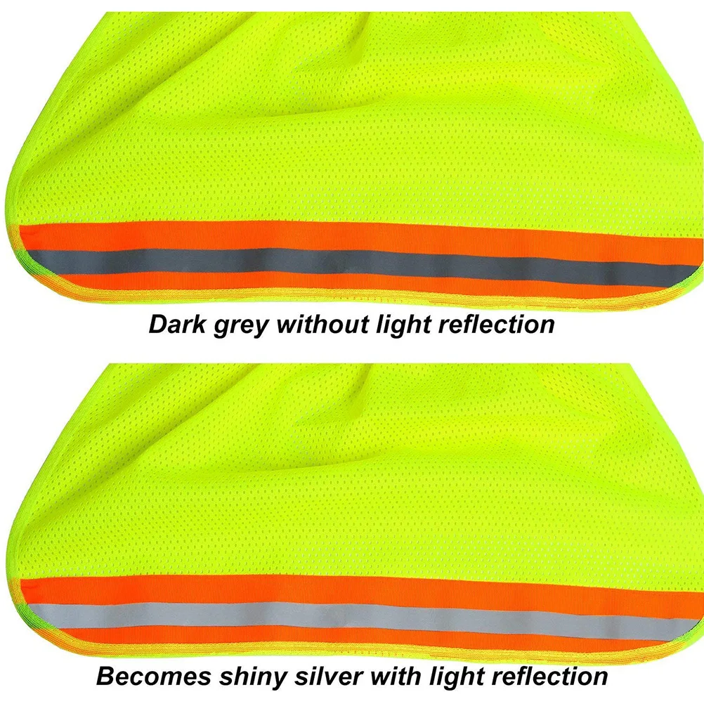 

2pcs Hat Cover Mesh Sun Shade Protector Reflective Stripe Neck Shield Outdoor Safety Hard Hat Fits Gardening Hiking Cycling